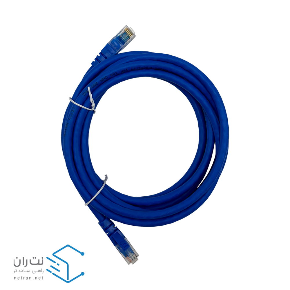 قیمت و خرید پچ کورد لگراند Cat6 UTP با روکش PVC رنگ آبی 3 متری | نت ران